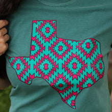 Load image into Gallery viewer, FestiviTees Women - Apparel - Shirts - T-Shirts Pink Aztec Texas Soft Graphic Tee