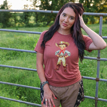 Load image into Gallery viewer, FestiviTees Women - Apparel - Shirts - T-Shirts Retro Cowboy Kid Soft Graphic Tee
