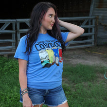 Load image into Gallery viewer, FestiviTees Women - Apparel - Shirts - T-Shirts Shoot Your Shot Cowboy Soft Graphic Tee