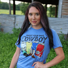 Load image into Gallery viewer, FestiviTees Women - Apparel - Shirts - T-Shirts Shoot Your Shot Cowboy Soft Graphic Tee