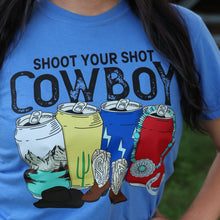 Load image into Gallery viewer, FestiviTees Women - Apparel - Shirts - T-Shirts Shoot Your Shot Cowboy Soft Graphic Tee