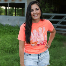 Load image into Gallery viewer, FestiviTees Women - Apparel - Shirts - T-Shirts Stay Wild Cactus Neon Soft Graphic Tee