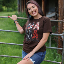 Load image into Gallery viewer, FestiviTees Women - Apparel - Shirts - T-Shirts Western Mama Block Letter Tee Soft Graphic Tee