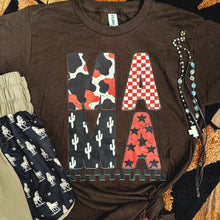 Load image into Gallery viewer, FestiviTees Women - Apparel - Shirts - T-Shirts Western Mama Block Letter Tee Soft Graphic Tee