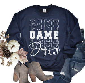 Game Day Stacked Foorball Graphic Tee
