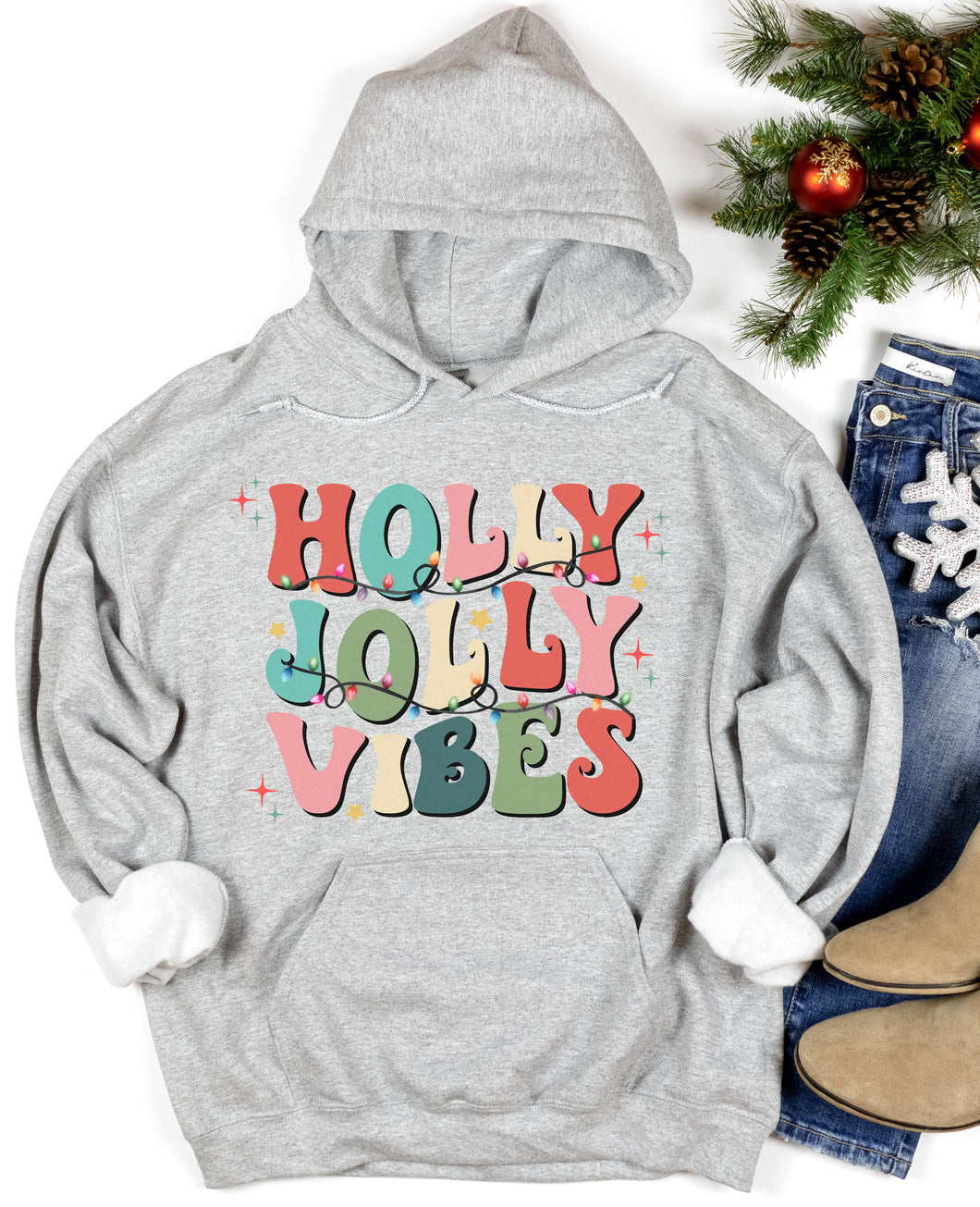 Holly Jolly Vibes Graphic Tee