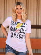 Load image into Gallery viewer, Half Baseball Half Softball Game Day Bolt Tee