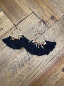 Black Dangle Earrings