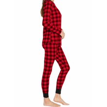 Load image into Gallery viewer, Plaid Red &amp; Black Lounge PJ