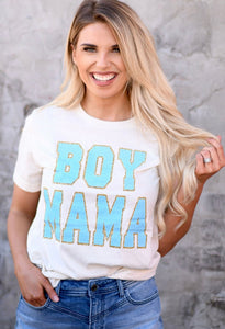 Boy Mama & Girl Mama Faux Patch Tees