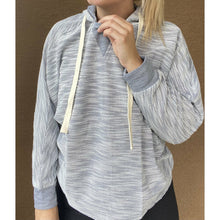 Load image into Gallery viewer, Heather Gray Patterned Hoodie