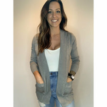 Load image into Gallery viewer, Basic Ribbed Cardigan With Pockets
