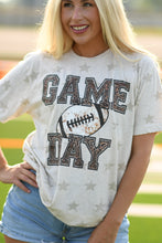 Load image into Gallery viewer, Game Day Leopard Football Tee