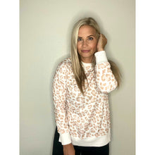 Load image into Gallery viewer, Cream Pink Leopard Sweatshirt