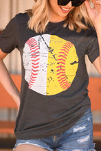 Load image into Gallery viewer, Half Baseball Half Softball PICK YOUR COLOR Tees