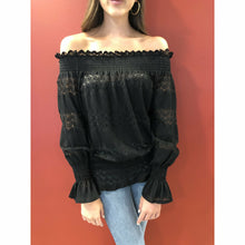 Load image into Gallery viewer, Off The Shoulder Black Top