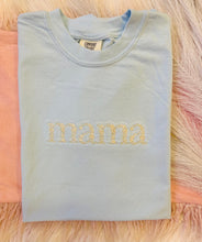 Load image into Gallery viewer, Mama Floral Embroidered Tee