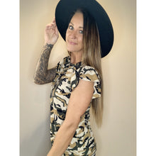 Load image into Gallery viewer, Camo Ruffle Cap Sleeve