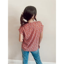 Load image into Gallery viewer, Red Floral Short Sleeve