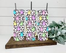 Load image into Gallery viewer, Leopard Colorful Bunnies Tumbler