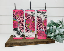 Load image into Gallery viewer, Leopard Roses Tumbler