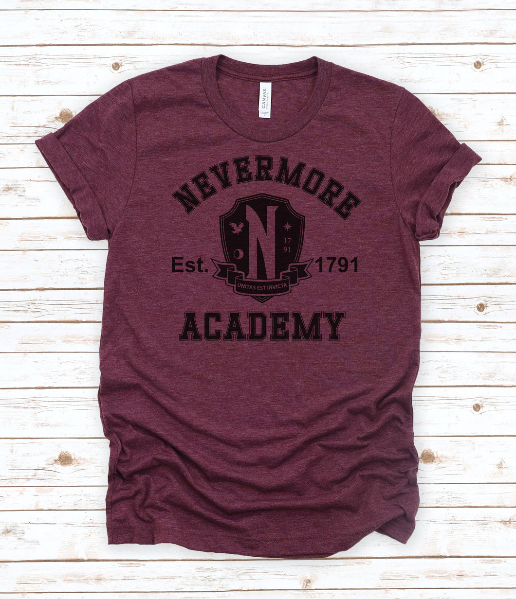 Never More Academy Graphic Tee