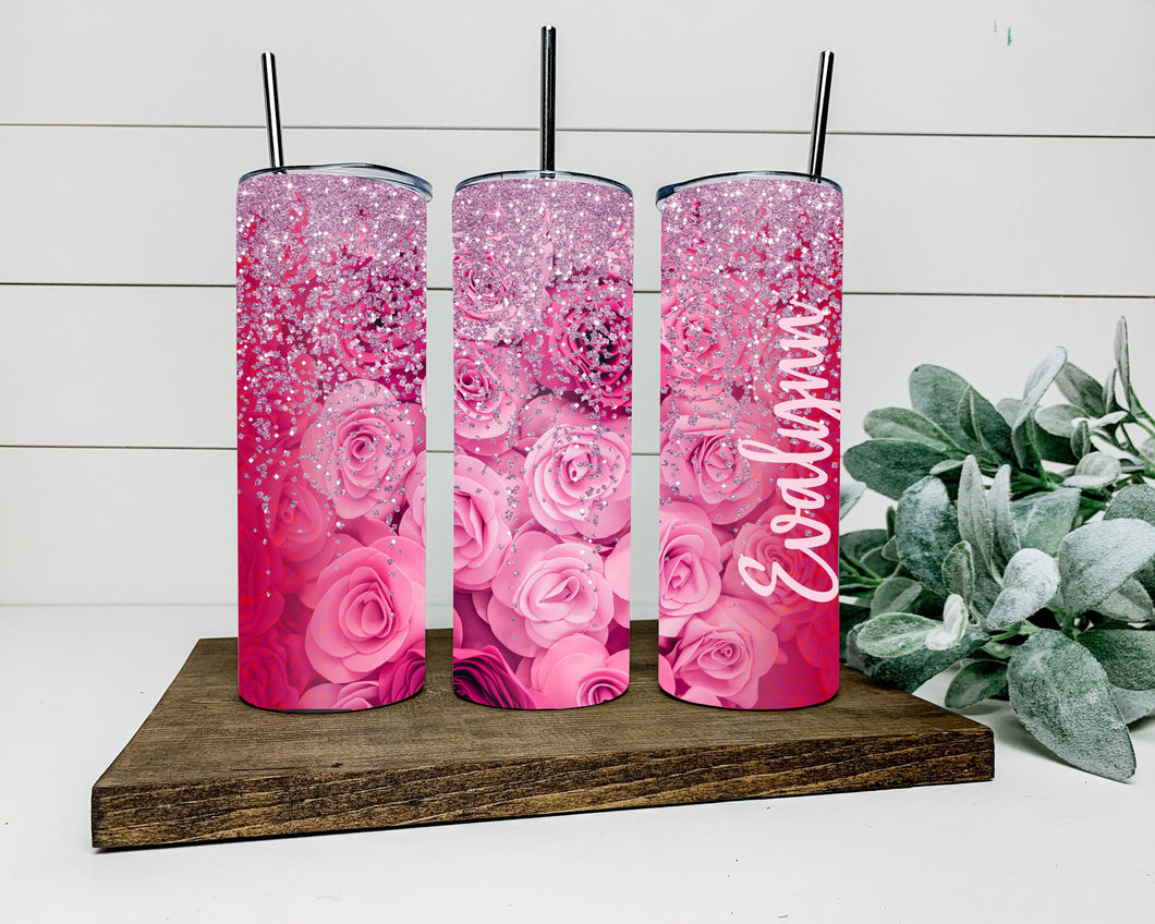 Diamond Roses Tumbler