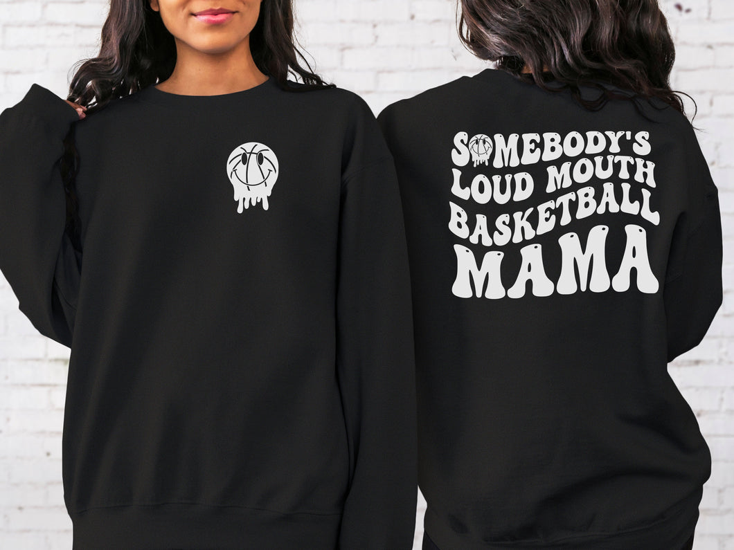 Somebody's Loud Mouth Basketball Mama Graphic Tee