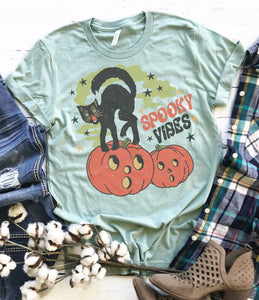 Spooky Vibes Vintage Graphic Tee