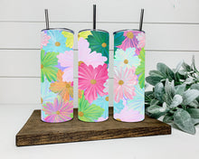 Load image into Gallery viewer, Watercolor Daisies Tumbler