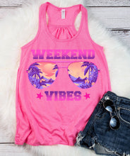 Load image into Gallery viewer, Weekend Vibes Graphic Tank