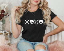 Load image into Gallery viewer, XOXO Skulls Graphic Tee