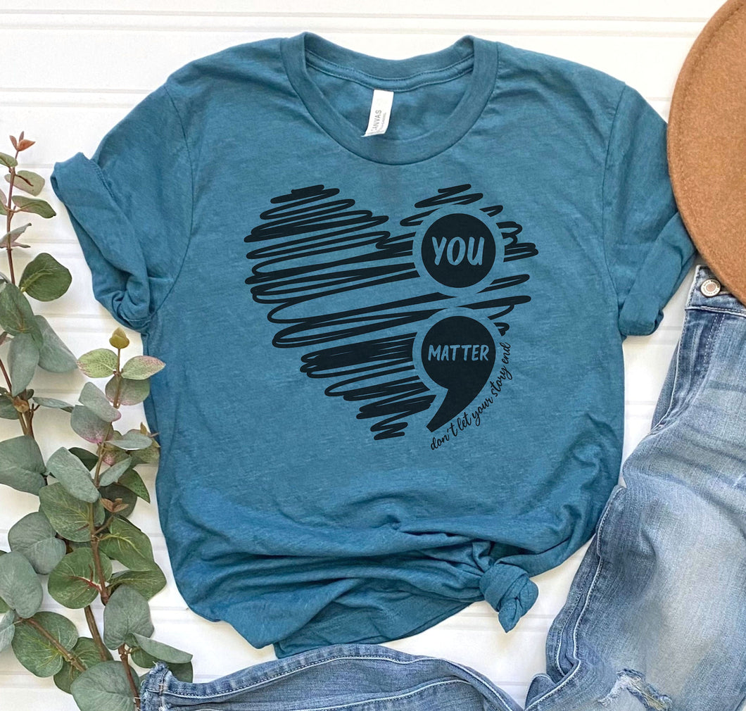 You Matter Heart Graphic Tee