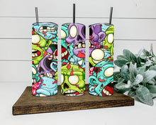 Load image into Gallery viewer, Cartoon Zombies Tumbler