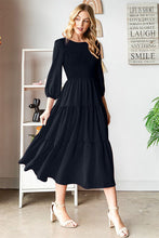 Load image into Gallery viewer, Reborn J Round Neck Smocked Tiered Dress