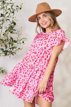 Load image into Gallery viewer, Double Take Short Flounce Sleeve Tiered Dress