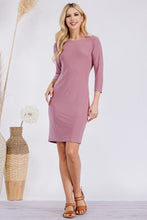 Load image into Gallery viewer, Celeste Full Size Round Neck Long Sleeve Slim Dress