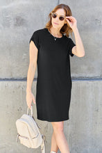 Load image into Gallery viewer, Basic Bae Full Size Round Neck Short Sleeve Dress with Pockets