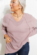 Load image into Gallery viewer, Jodifl Stay Awhile Full Size Run Waffle Knit Tee