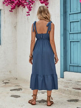 Load image into Gallery viewer, Contrast Trim Wide Strap Cami Dress