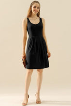 Load image into Gallery viewer, Doublju Full Size Round Neck Ruched Sleeveless Dress with Pockets