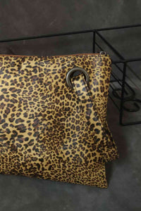 Leopard PU Leather Clutch