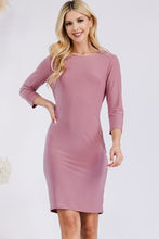Load image into Gallery viewer, Celeste Full Size Round Neck Long Sleeve Slim Dress